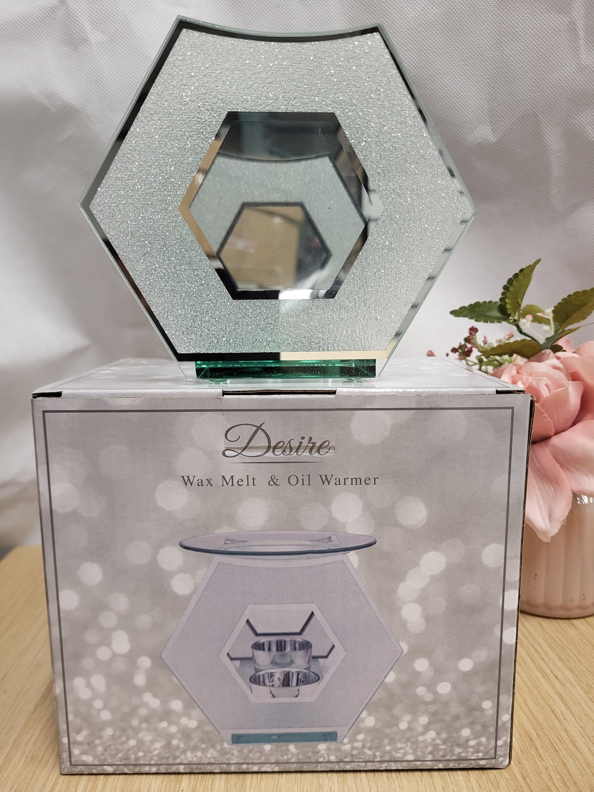 Hex Glitter Wax Melt Oil Burner - Candle & Wax Melt Supplies