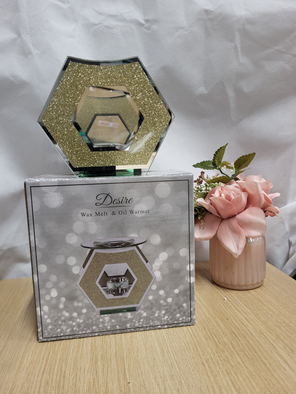 Hex Glitter Wax Melt Oil Burner - Candle & Wax Melt Supplies