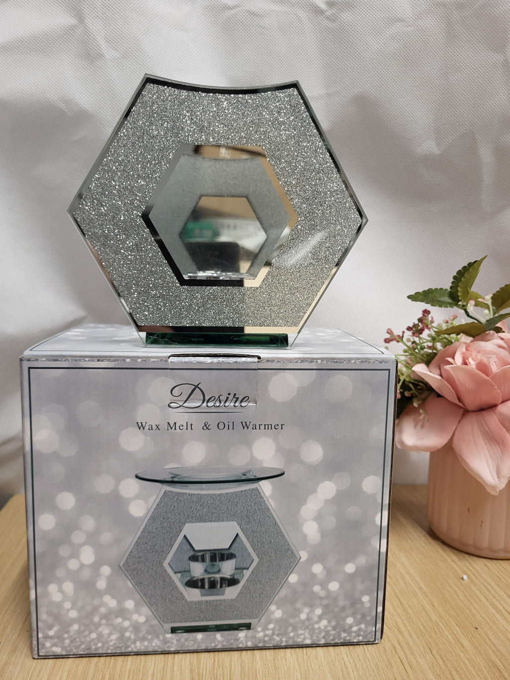 Hex Glitter Wax Melt Oil Burner - Candle & Wax Melt Supplies