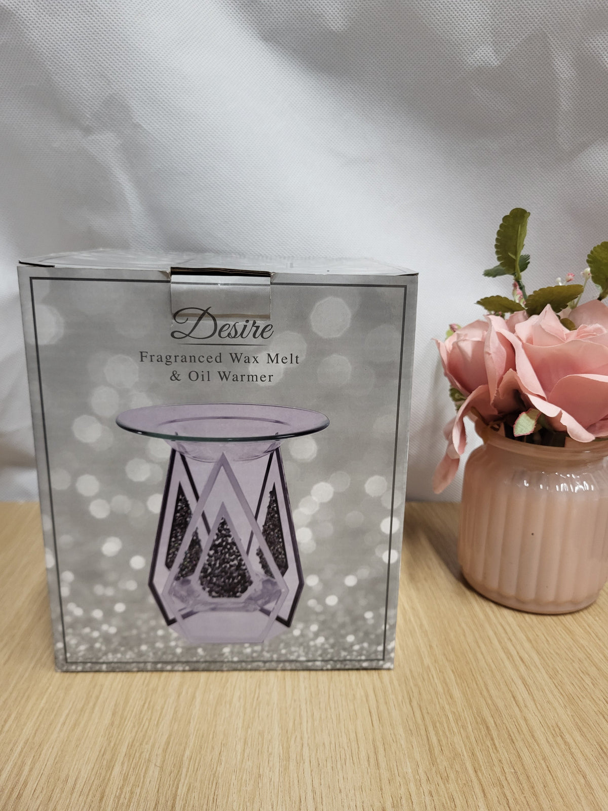 Pyramid Glass Sparkly Glitter Fragranced wax Melt oil Burner - Candle & Wax Melt Supplies
