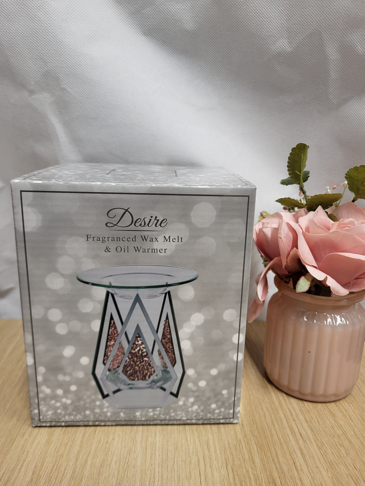 Pyramid Glass Sparkly Glitter Fragranced wax Melt oil Burner - Candle & Wax Melt Supplies