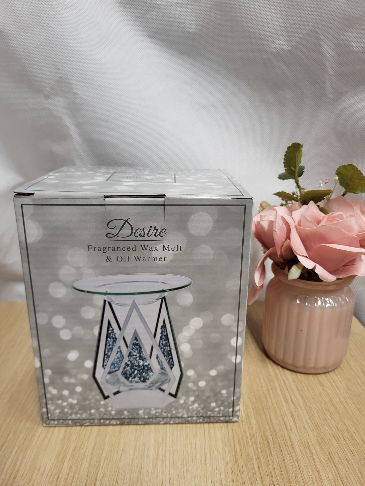 Pyramid Glass Sparkly Glitter Fragranced wax Melt oil Burner - Candle & Wax Melt Supplies