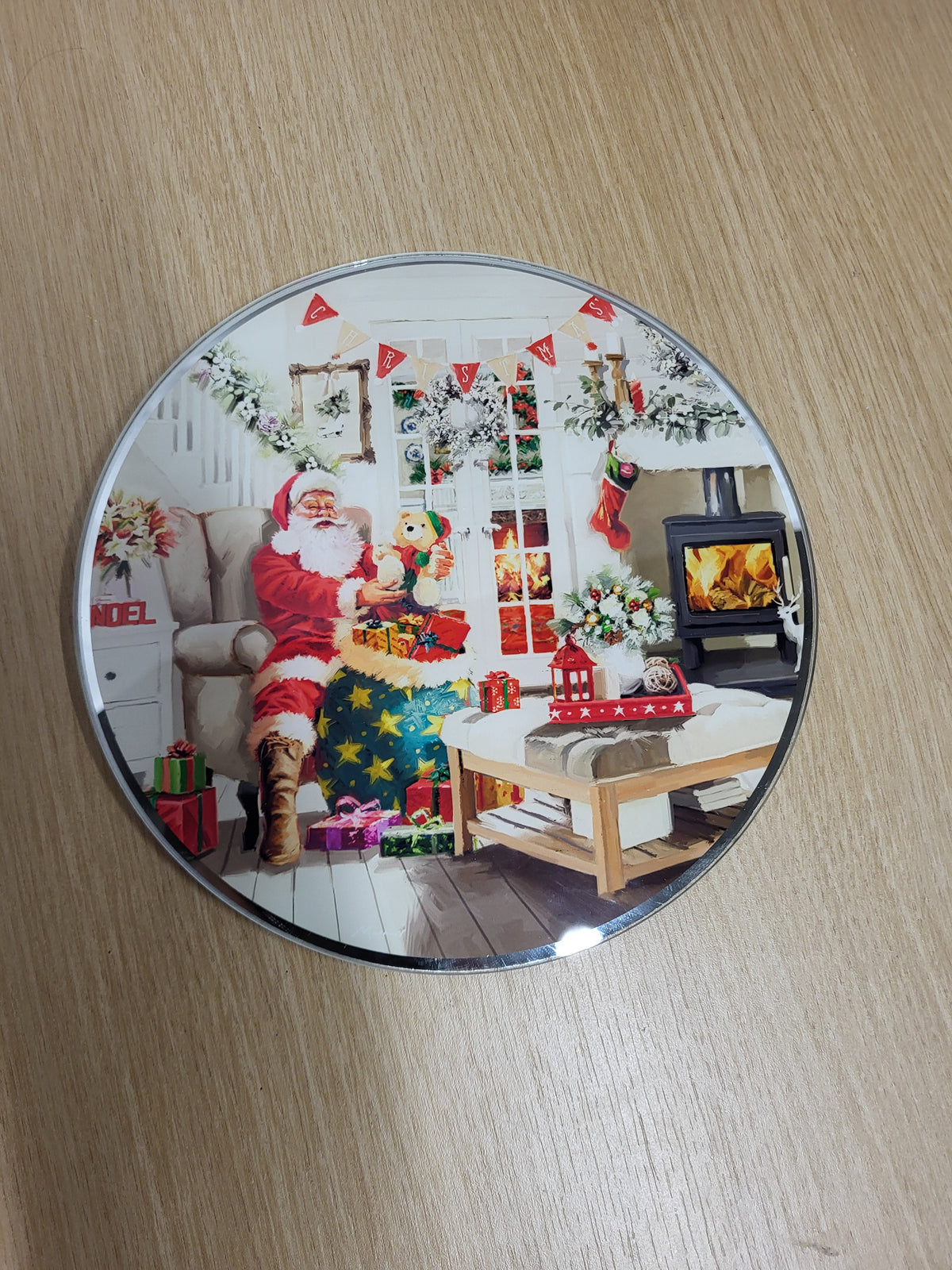Santa Candle Plate - Candle & Wax Melt Supplies