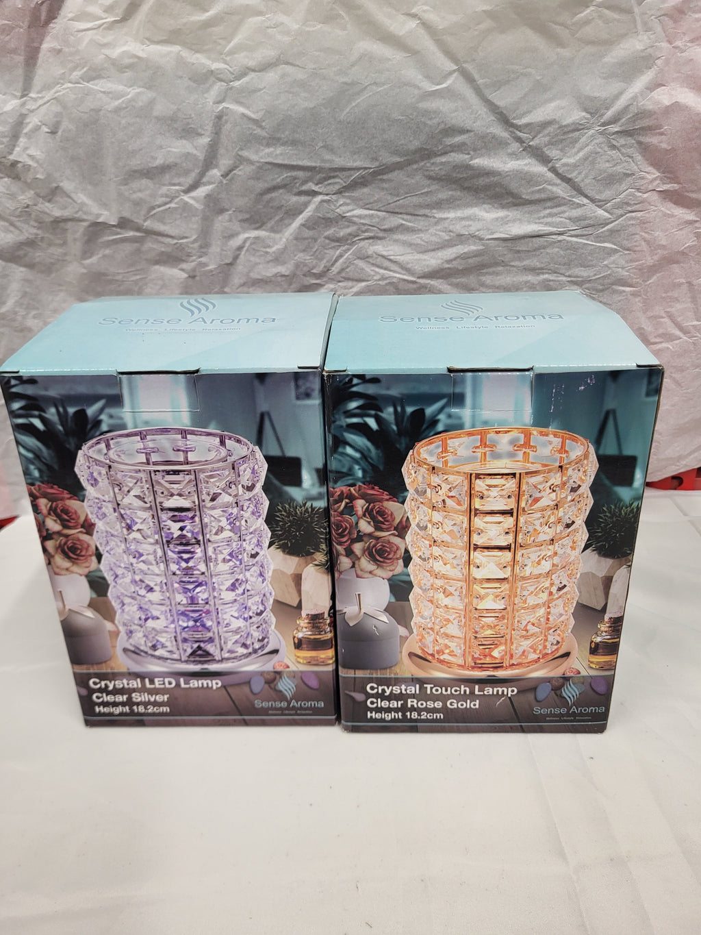 Lifestyle Crystal LED Lamp # wax melt burner # 2 different Colour - Candle & Wax Melt Supplies