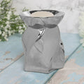 Twist Wax Melt/Oil Burner - Silver - Candle & Wax Melt Supplies