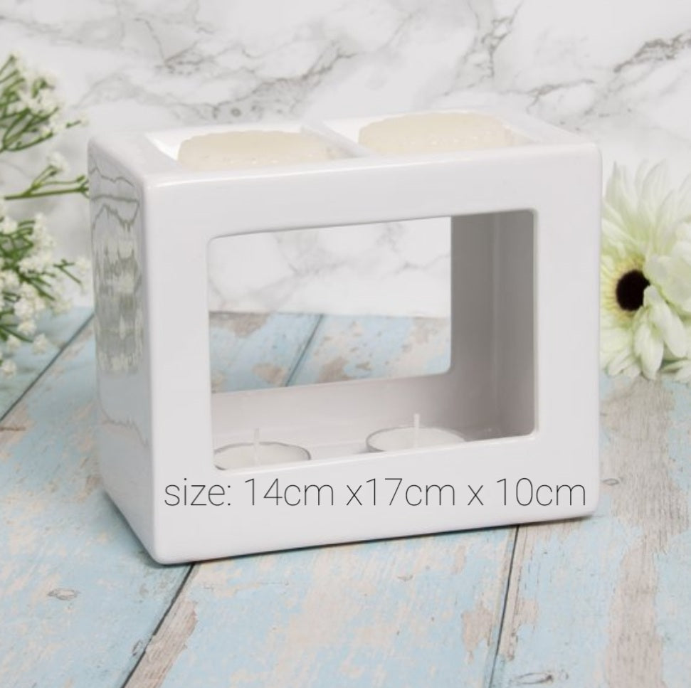 Cube Duo Wax Melt/Oil Burner - Candle & Wax Melt Supplies
