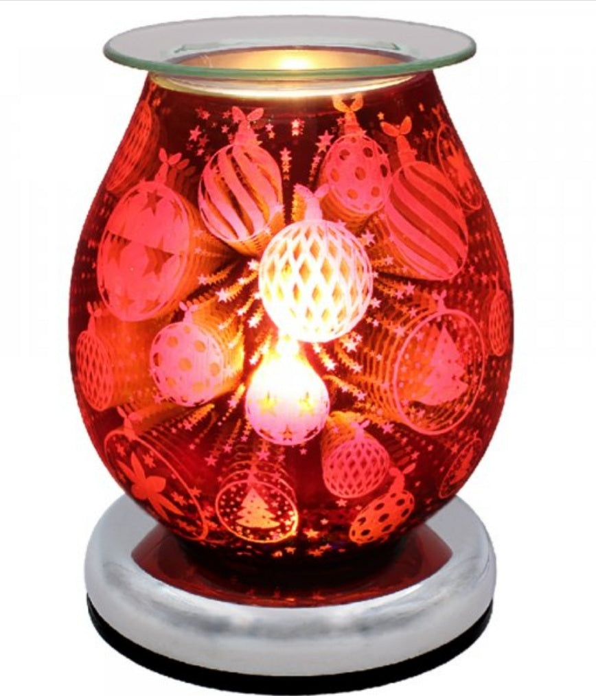 3D Red Bauble Electric Burner - Candle & Wax Melt Supplies