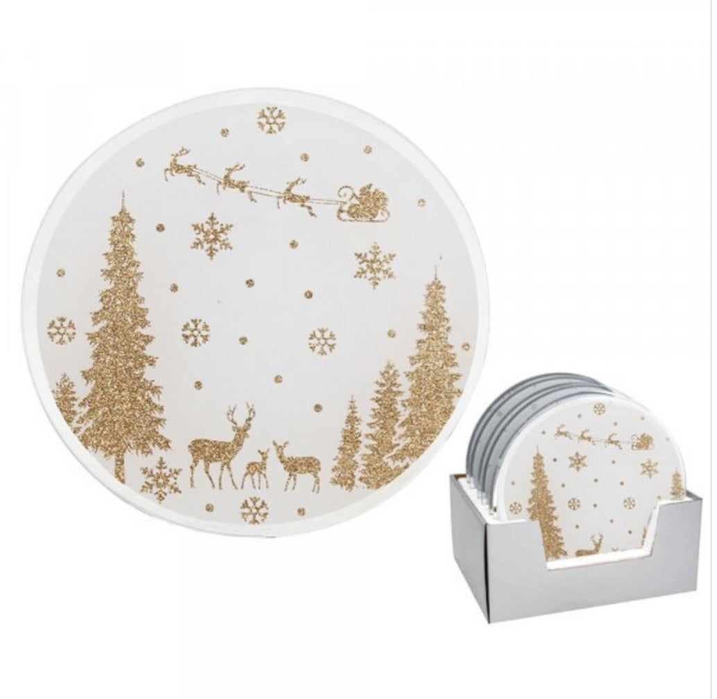 Christmas Glitter Candle Plate - Candle & Wax Melt Supplies