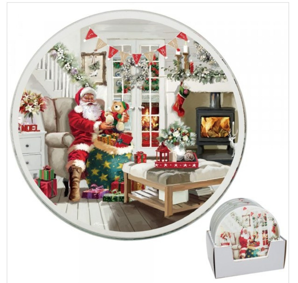 Santa Candle Plate - Candle & Wax Melt Supplies
