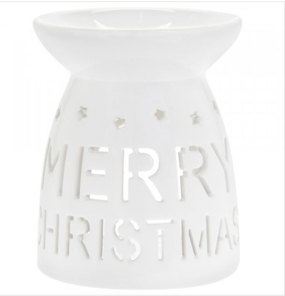 Merry Christmas Wax Melt Oil Burner - Candle & Wax Melt Supplies