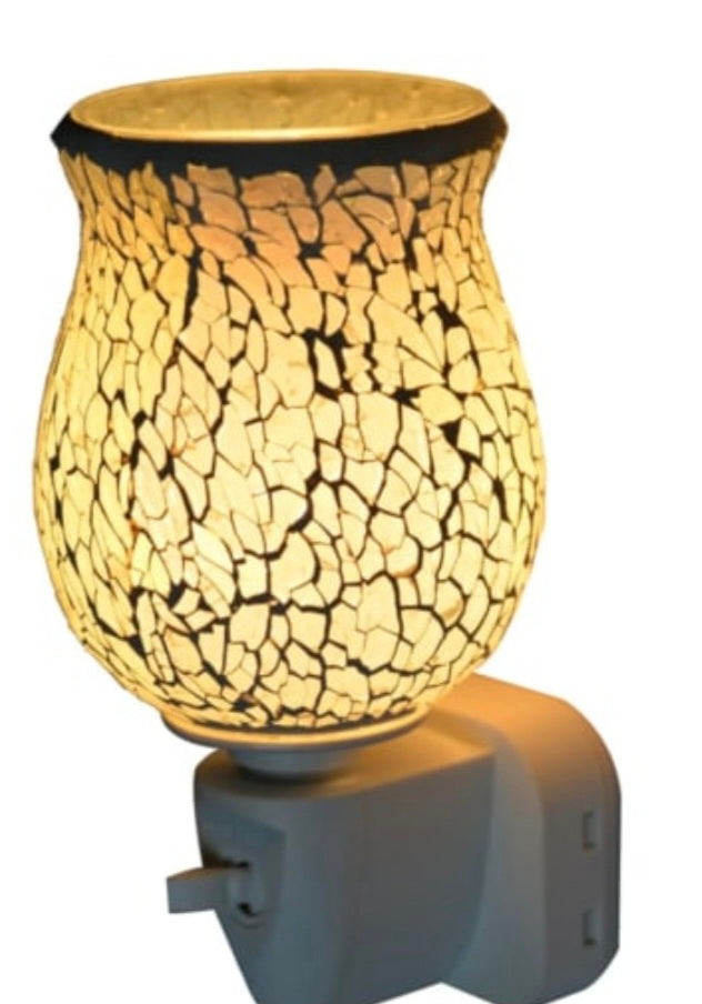 White Glow Crackle Plug In - Candle & Wax Melt Supplies