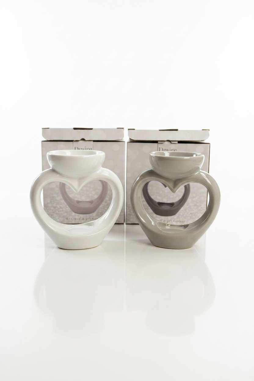 Heart shape wax melt burner - Candle & Wax Melt Supplies