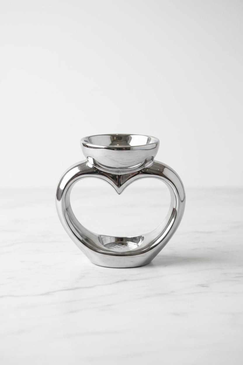 Heart shape wax melt burner - Candle & Wax Melt Supplies