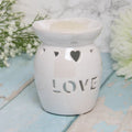 Ceramic Love Cut out lustre burner - Candle & Wax Melt Supplies
