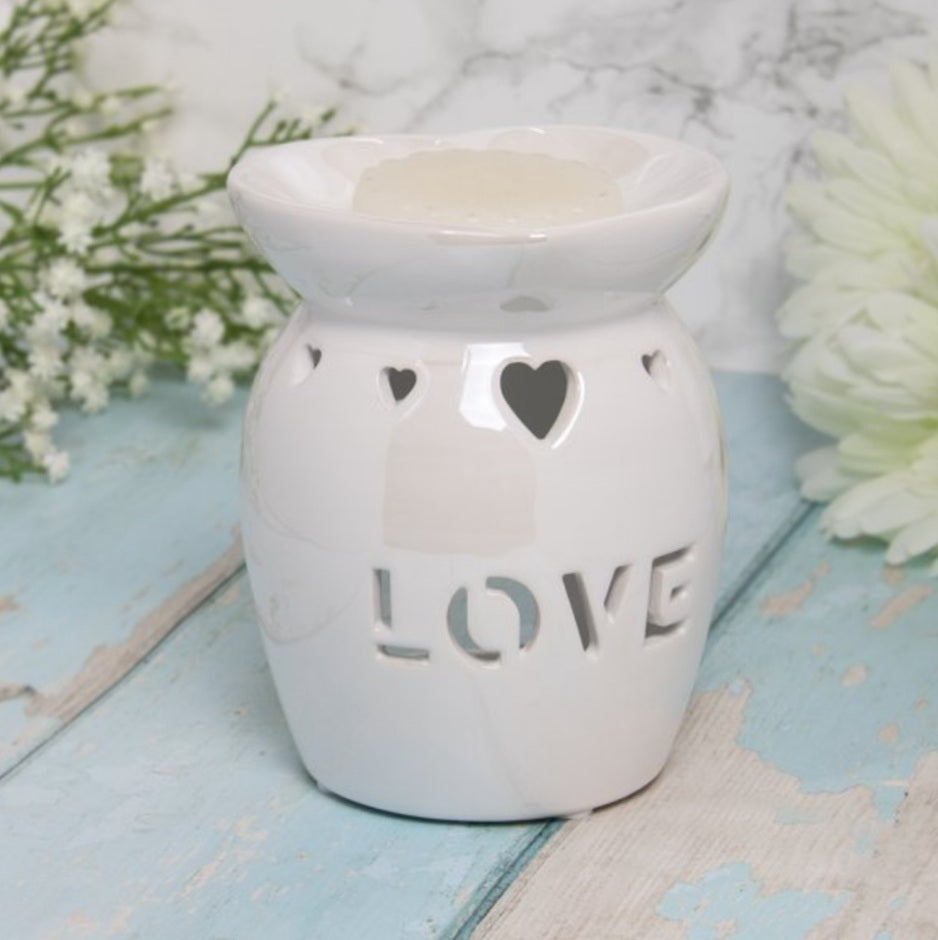 Ceramic Love Cut out lustre burner - Candle & Wax Melt Supplies